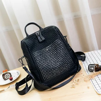 

MIWIND Women Backpack Genuine Leather ather Backpacks Softback Bags Brand Name Bag Casual Backpacks Girls Backpack LSJ206