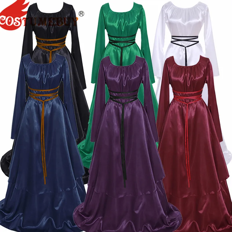 Женское винтажное платье в стиле ретро Costumebuy готическое длинное пол