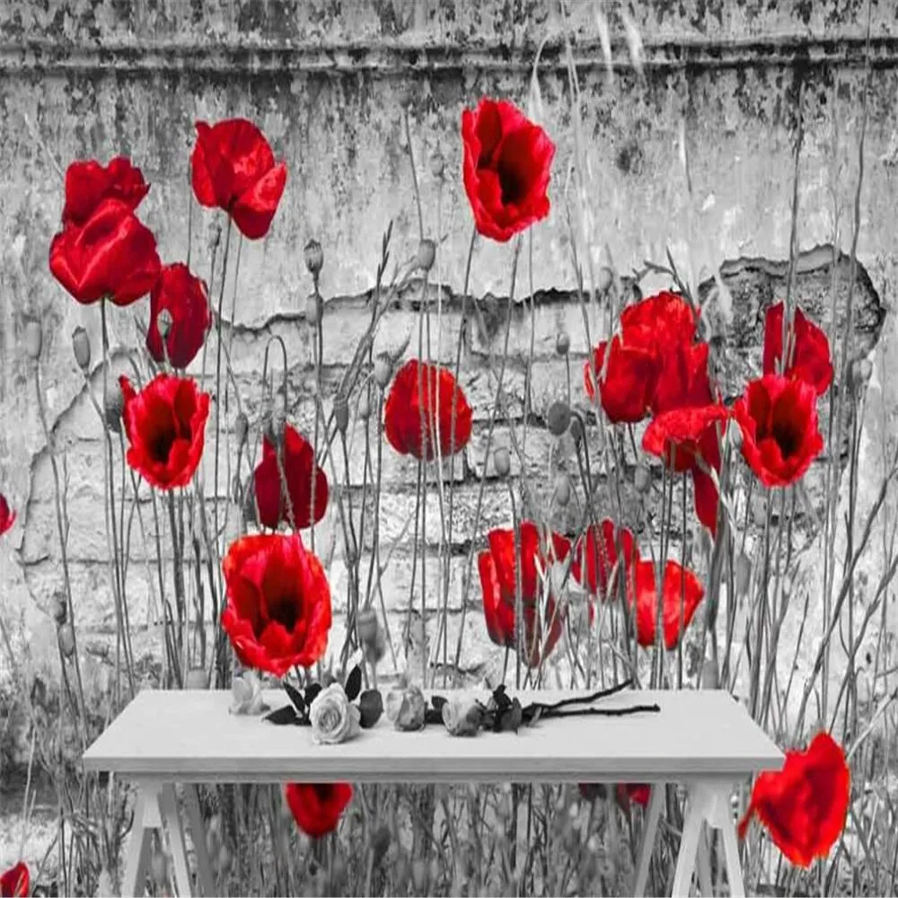 White Poppies Wallpaper