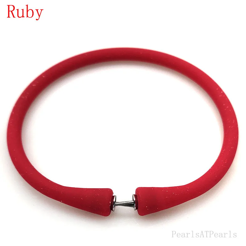 

Wholesale 8 inches/190mm Red Rubber Silicone Band for Custom Bracelet