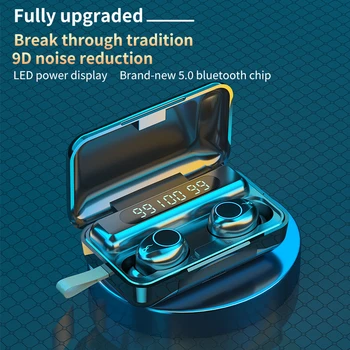 

TWS Bluetooth 5.1 Earphone Touch Control Wireless 3500mAh Bluetooth Stereo Sports Waterproof Headset Earbuds With Microphone