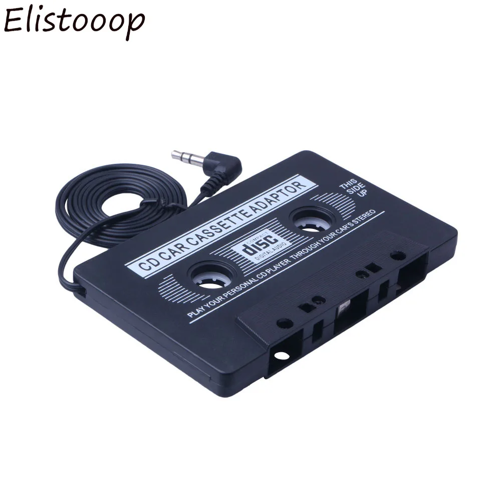 Elistooop 3,5 мм разъем AUX аудио Кассетный адаптер конвертер для Автомобильное CD-радио плеер MP3 плеер приемник-записывающее устройство кассеты