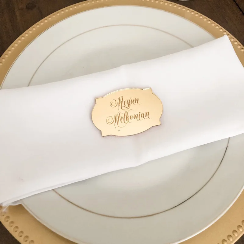 Свадебный стол Декор акриловая карточка с именем и местом вечерние настольные