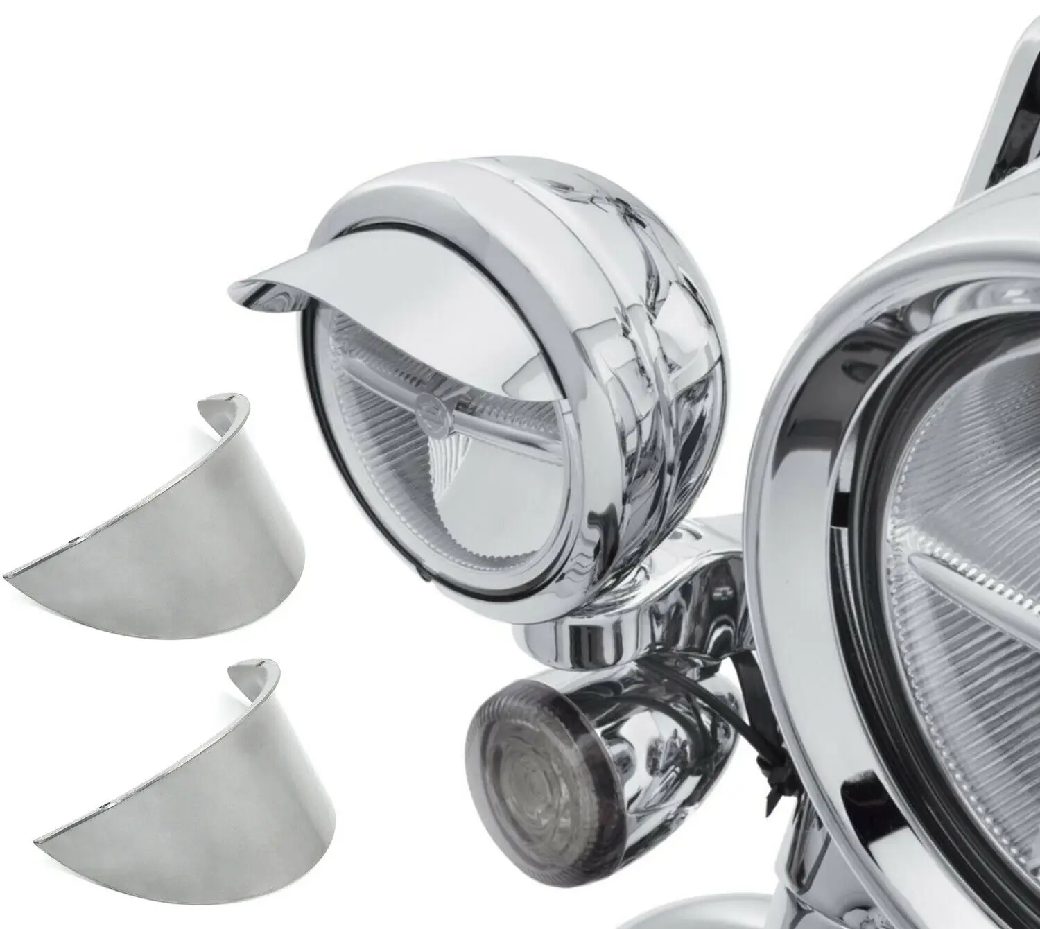

Aftermarket free shipping motorcycle parts 1Pair 4.5" Passing Lamp Visor SPOTLIGHT VISOR For Harley davidson Touring Dyna Sporst