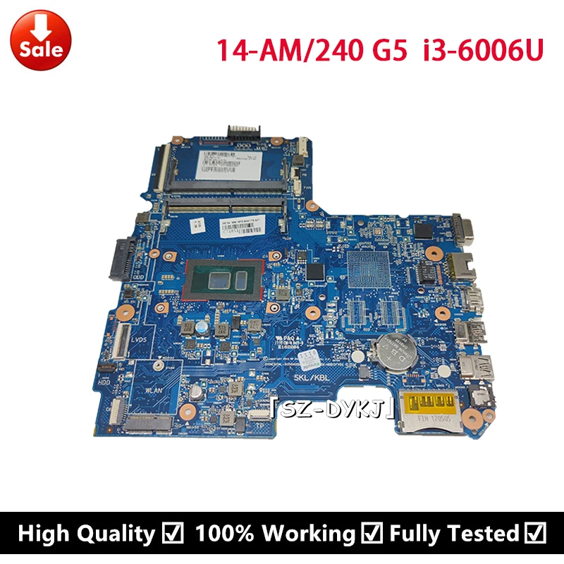 Материнская плата для ноутбука hp 14-AM 240 G5 с бриллиантами 909172-001 909172-501 909172-601 910305-601