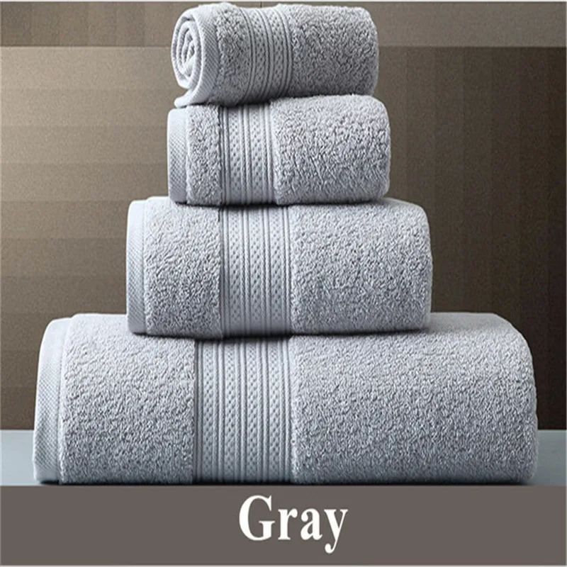 Serviette de bain en coton pakistanais pour adultes, รฉponge super absorbante, serviette de visage, grandes serviettes chaudes รฉpaisses, 150x80cm,