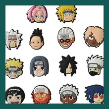 Breloques en PVC pour enfants, accessoires mignons, chaussures Narutos, décorations, sandales, pour garçons, femmes, ensemble de cadeaux 