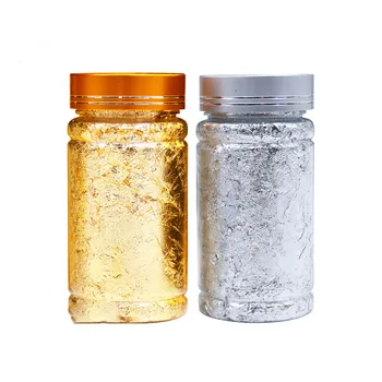 

1PCS Edible Grade Genuine Gold Leaf Schabin Flakes 2g 24K Gold Decorative Dishes Chef Art Cake Decorating Tools Chocolate