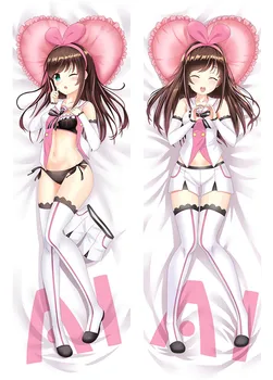

Anime Kizuna AI Pillow Case Hugging Peach Skin 2 Way Pillow Cover Sexy Pilllowcase