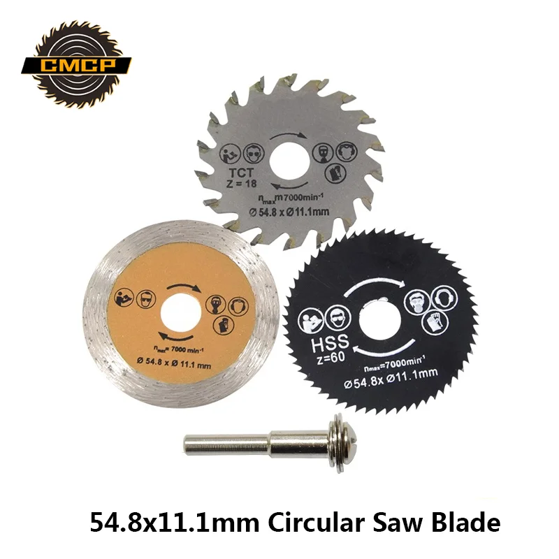  54.8mm Cutting Tool Saw Blades for Circle Power Tool Circular Saw Blade HSS Saw Blade Woodworking S