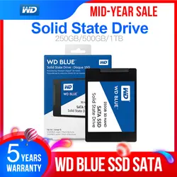 Western Digital синий 250 GB/500 GB/1 ТБ WD 3D NAND Внутренний твердотельный жесткий диск SSD SATA 3,0 6 ГБ/сек. 2,5 ''для ПК компьютер