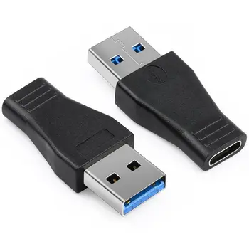 

2 Pack USB-C USB 3.1 Type C Female to USB 3.0 A Male Adapter Converter Support Data Sync & Charging