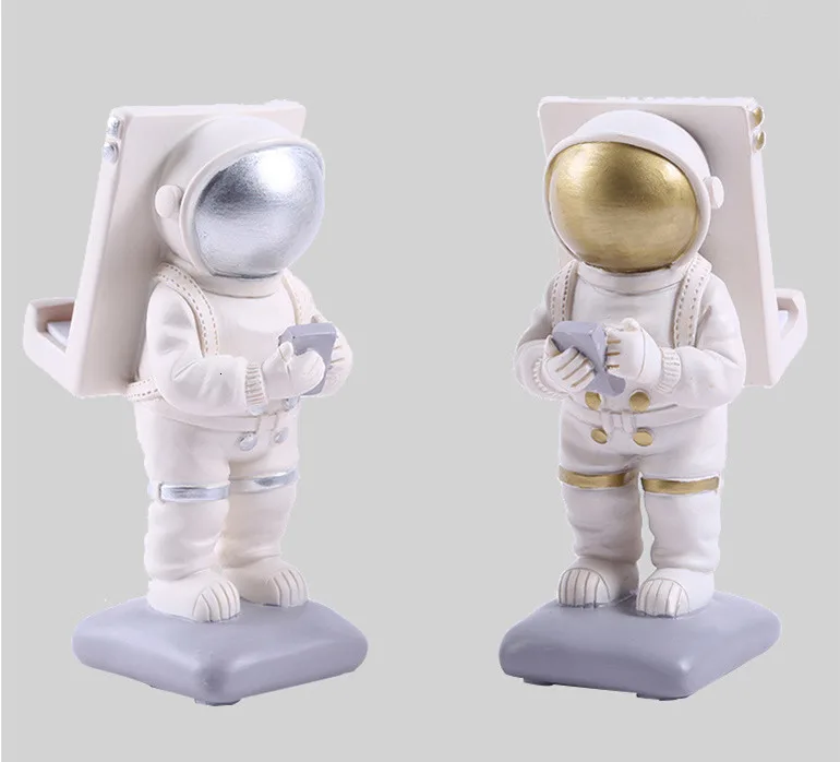 Статуэтка космонавта, украшение из смолы для гостиной, офиса, украшения дома, аксессуары