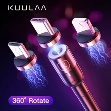 KUULAA Магнитный Micro usb type C кабель для iPhone Xiaomi Android мобильный телефон Быстрая зарядка USB кабель магнит зарядное устройство провод шнур