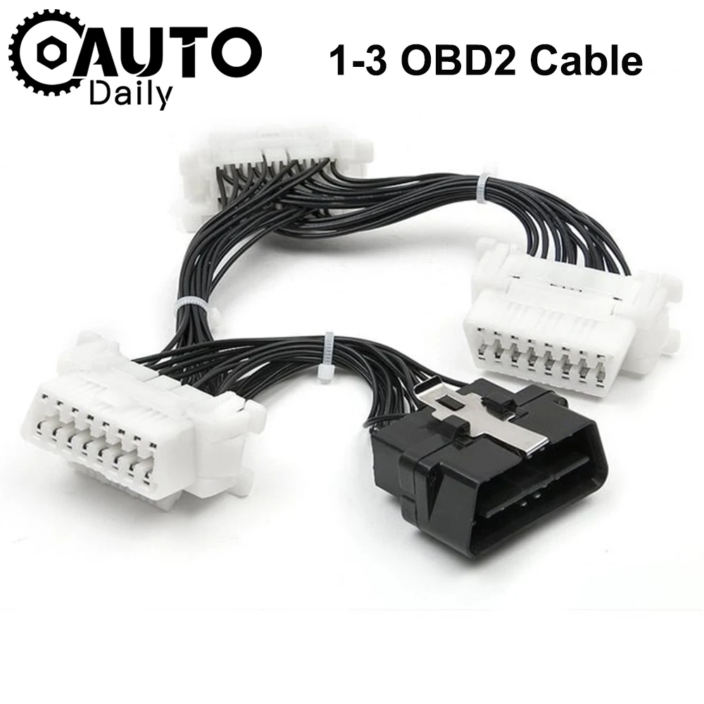 OBD OBDII OBD2 16 контактный Автомобильный Кабель для ELM327 1 3 штекер гнездо удлинитель