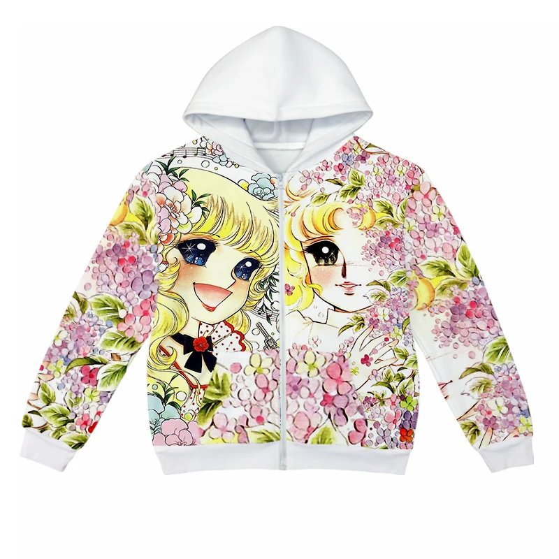 Candy Candy Hoodies for Girls Teenagers Japanese Creamy Mami Oversized