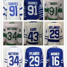 Все сшитые мужские трикотажные изделия Auston Matthews John Tavares Mitchell Marner