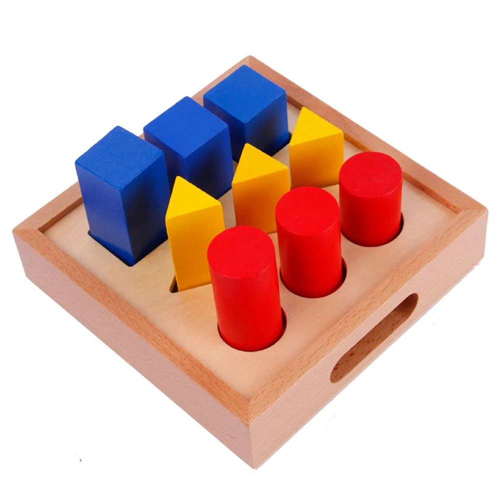 Деревянный цветной блок формы сортировочная доска геометрические Развивающие головоломки детские игрушки новые