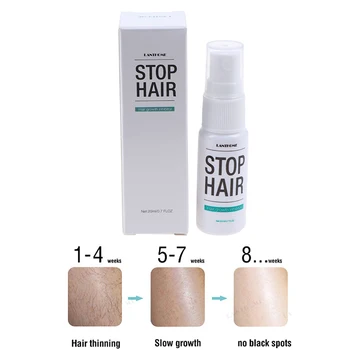 

20ML Painless Hair Removal Spray Stop Hair Growth Spray & Wipe Hair Removal Spray Shrink Pores Skin Smooth Repair Body Care