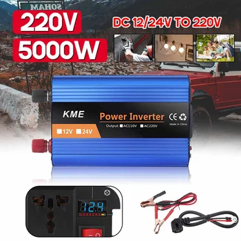 

Inverter 12V 220V 5000W Power Inverter Voltage Convertor Transformer 12/24V to 220V Inversor Modified Sine Wave