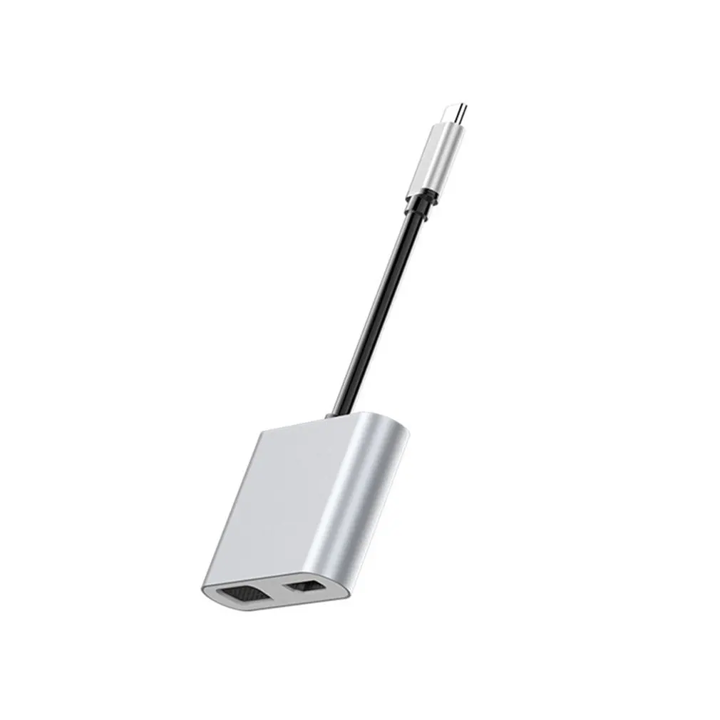 

For Type-C To Hdmi Vga For Type C Hdmi Female Usb-C To Hdmi+Vga Four-In-One Adapter Cable Multifunction