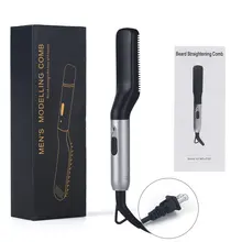Портативная Мужская расческа для прямых волос многофункциональная расческа для волос Расческа для бороды не повреждает выпрямитель для волос