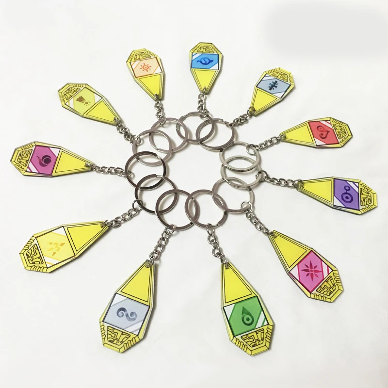 

11styles Anime Digimon Monster Keychain Cosplay Prop Key Ring Pendant Accessories Badge