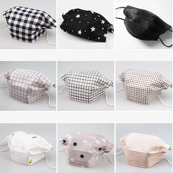 

50/100 Pcs Disposable Masks Cartoon Printed Mouth Cover Mask 3 Layers Face Mask Meltblown Colorful