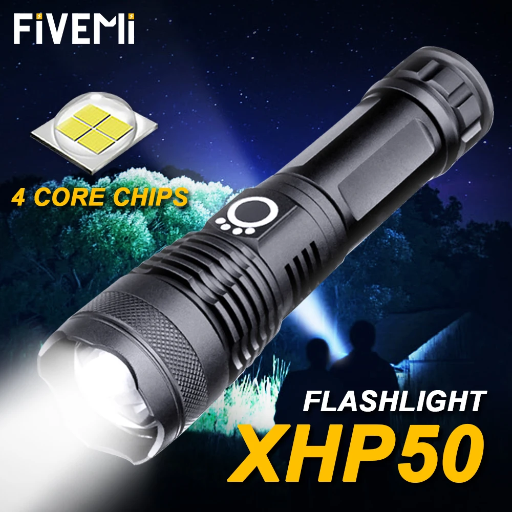 XHP50.2 светодиодный фонарик самый мощный светодиодный фонарь охотничий рыболовный фонарь tactica 18650/26650 водонепроницаемый перезаряжаемый USB фонарь