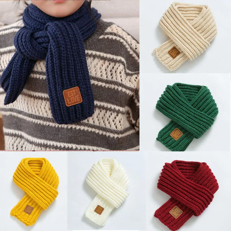 Neck Scarf Neck Ring Scarves Winter Kids Scarves Warm Baby Boys