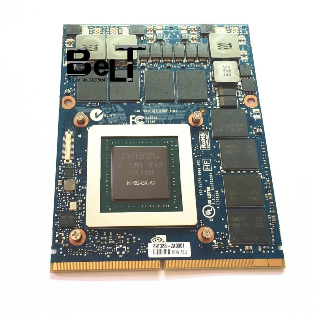 Графическая видеокарта N16E-GX-A1 GTX 980M GTX980M 8G оригинальная для ноутбука Dell Alienware 18 M18X R2