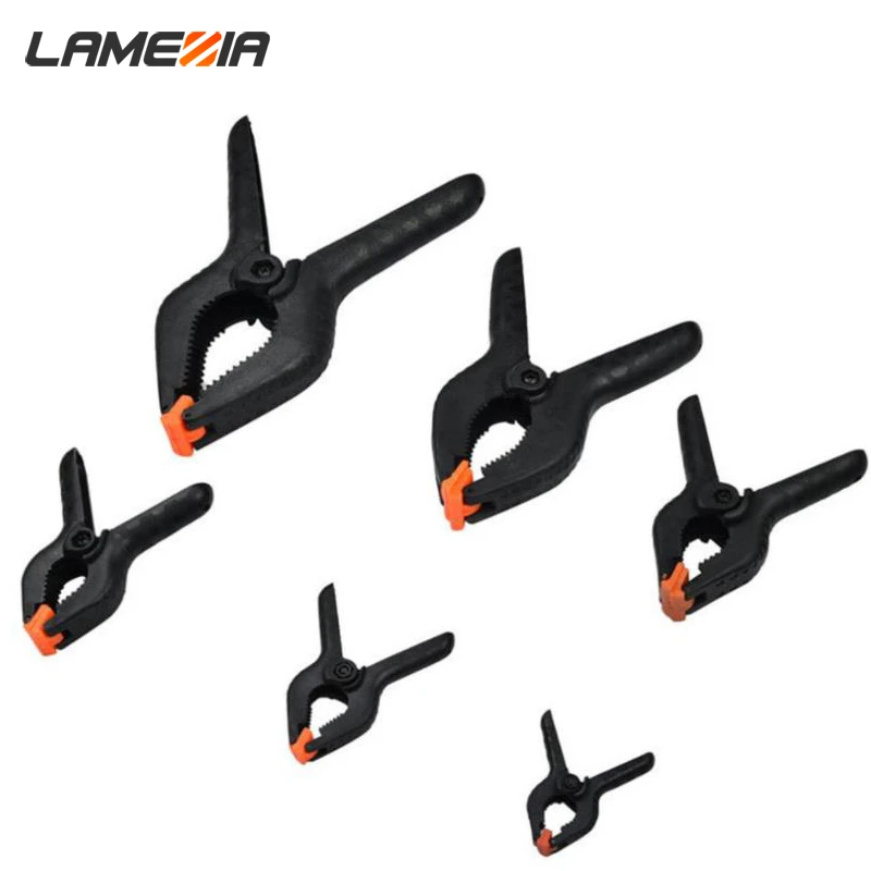 

LAMEZIA 2/3/4/4.5 Inch Spring Clamp A-shape Plastic Wood Clips Hardware SpringClamps Woodworking Tools