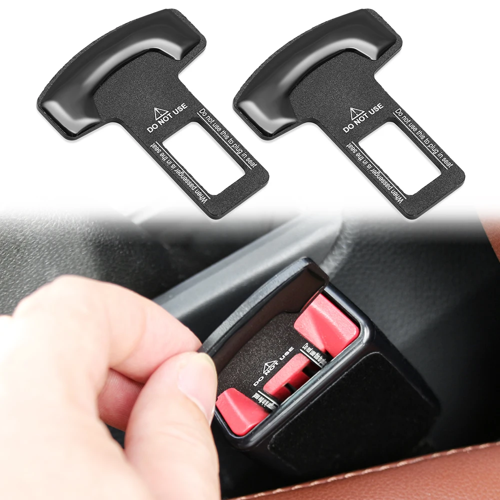 2PC Car Safety Belts Plug Auto Seat Belt Buckle Clip For Ford Fiesta