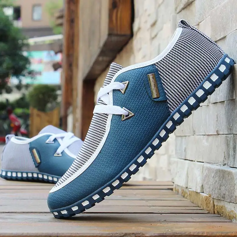 

casual shoes men sneakers 2020 fashion comfort PU leather men shoes sneakers lace-up mixed color shoes mans lightweight footwear