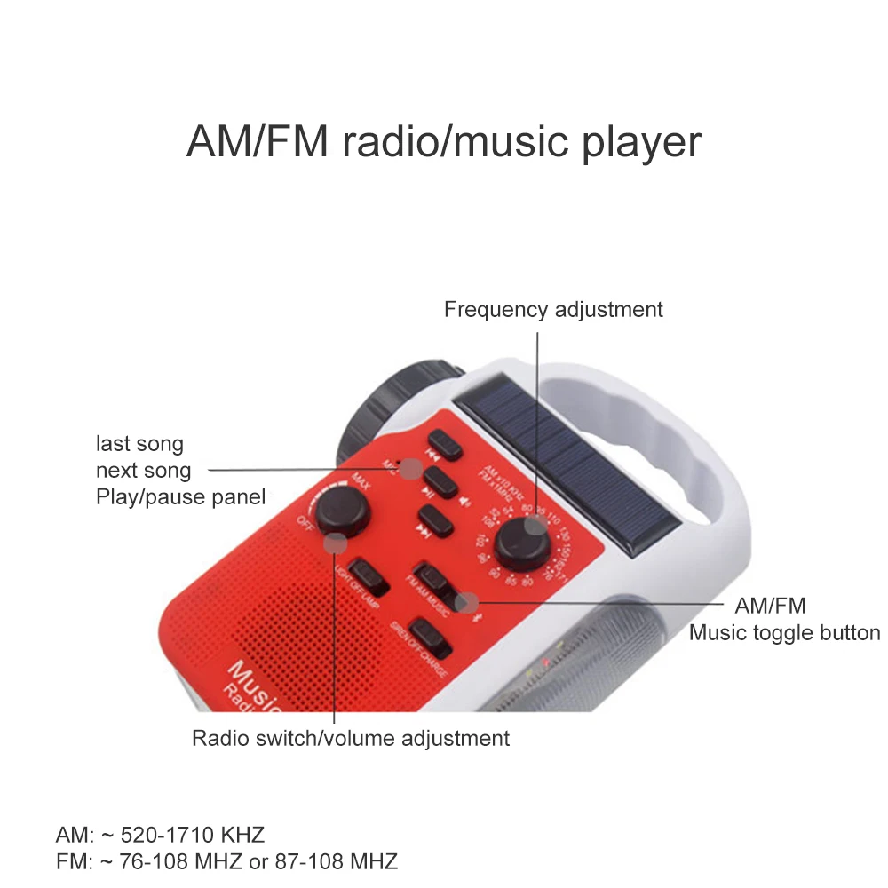 Мини Портативный AM/FM Bluetooth динамик Солнечный Ручной Динамо открытый радио аварийный приемник Мобильный фонарик с питанием