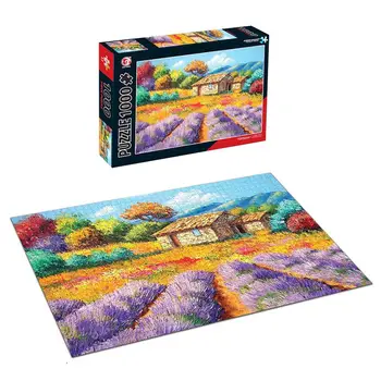 

1000PCS Plane Puzzle DIY Paper Landscape Oil Painting Architectural Scene Adult Decompression Children Puzzle Educational Toys