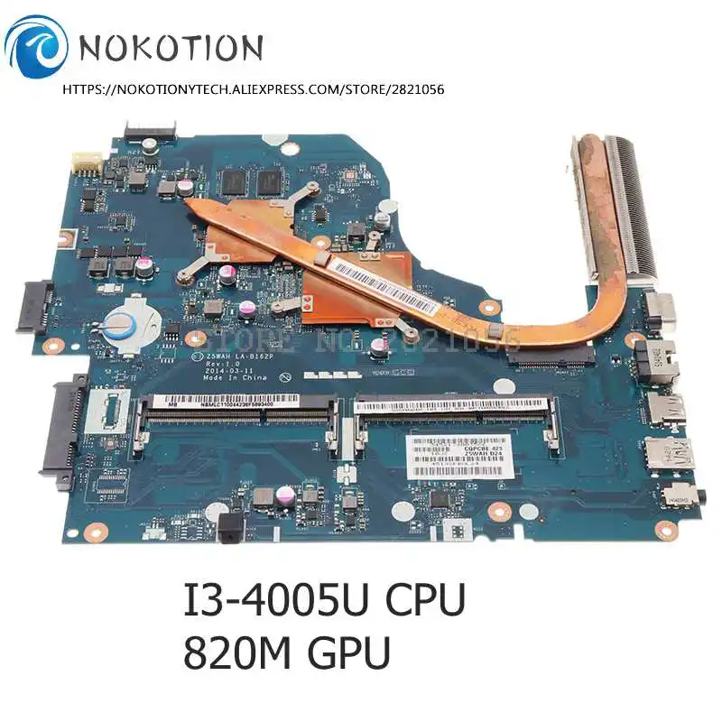 NOKOTION PC материнская плата для ноутбука ACER E1-572G E5-571 E5-571G V3-572G V3-532G 5WAH LA-B162P NBMRF11003