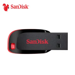 Sandisk – Mini clé USB 2.0 en métal, support à mémoire de 16GB 32GB 64GB, lecteur Flash Original 