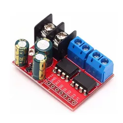 Commande à distance du pont H 5A 3 V 14 V double DC, inversion de tension du module d'entraînement du moteur, PWM, régulation de vitesse double super L298N 5AD, 