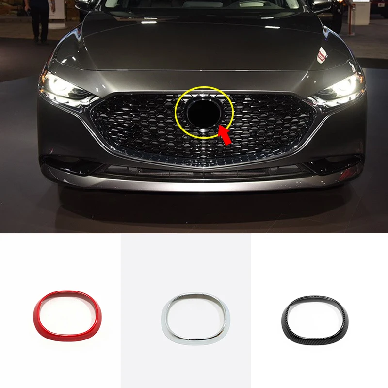 Высокое качество ABS пластик для Mazda 3 аксессуары для автомобиля Передняя рамка декоративная накладка наклейка для автомобиля Стайлинг 1 шт