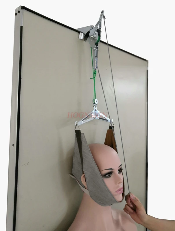 Door cervical traction Cervical Traction Belt Sling Tractor Stretch Chair Thickening Hood Neck Care Tool Home neck traction