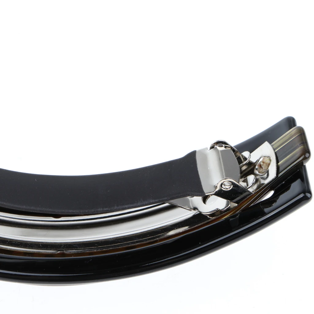 French Thick Hair Clips Barrette Fashion Hairpins Snap Trendy Handmade Acetate Rhinestones Barrette Automatic Hairpin Gifts