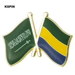 Флаг Саудовской Аравии Флаг дружбы нагрудные булавки флаг нагрудные булавки значок с флагом страны флаг значок брошь - Окраска металла: XY0486-7