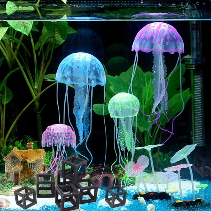 2*2*2 см водный орнамент скрывающиеся пещеры аквариум 5 шт. DIY Камень Прямая Рыбы Керамическая глина