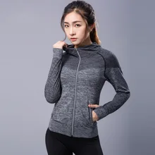 Спортивные куртки, быстросохнущие спортивные куртки для фитнеса, Женская толстовка с длинным рукавом, одежда для бега и йоги