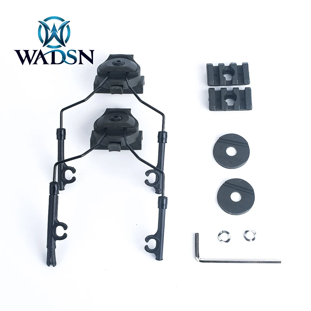 

WADSN Tactical Headset Holder Fast Helmet Headphone Rail Adapter Set For Comtac ZTac Headset Bracket Airsoft Helmet Acessories
