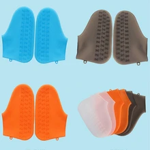 1 пара защищающий от дождя чехол для обуви водонепроницаемый резиновый противоскользящий дождевик инструменты для улицы дождевик многоразовый силикон стельки для обуви