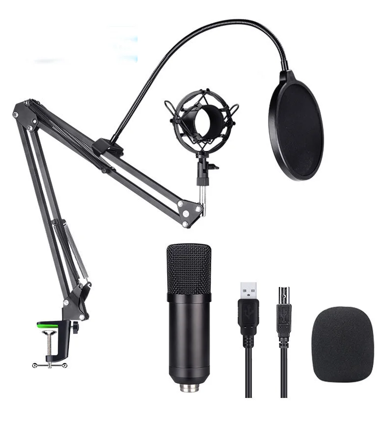 USB микрофон в комплекте 192 кГц/24 бит Профессиональный Podcast конденсаторный микрофон для ПК ноутбука караоке Youtube студийная запись Mikrofon