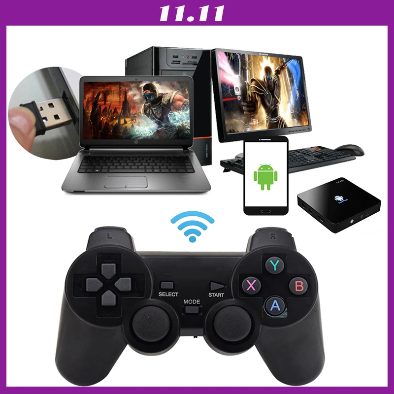 Android 2 4G беспроводной геймпад для телефона Android/ПК/PS3/ТВ приставки джойстик игровой