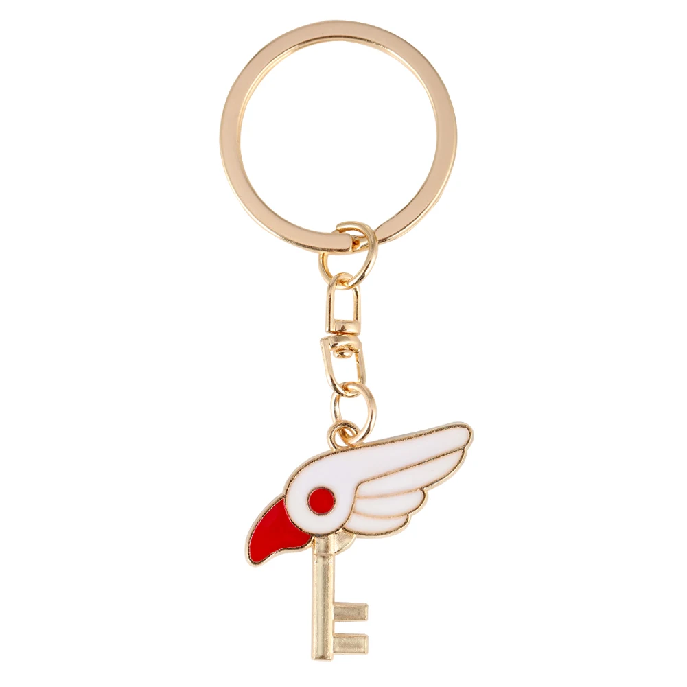Pocket Watch Set for Girls Fashionable Card captor Sakura Theme Pattern Key Ring Comfortable Gold Slim 5
